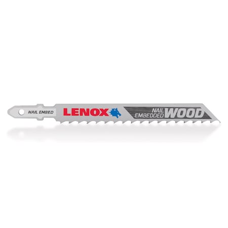 Lenox Lenox 4 in. Bi-Metal T-Shank Nail-Embedded Wood Jig Saw Blade 6 TPI 3 pk 1991406